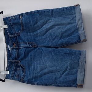 Old Navy Mid rise bermuda slim jean shorts